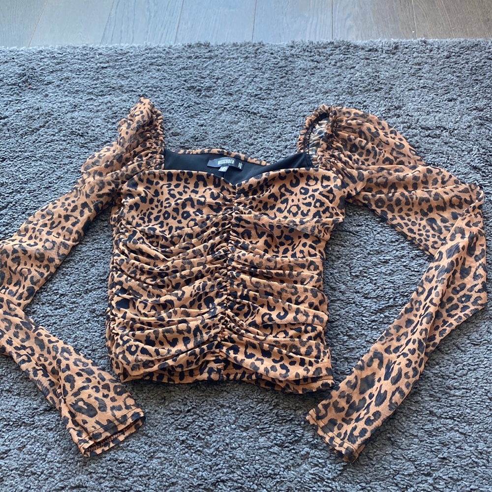 Missguided Cheetah Longsleeve top